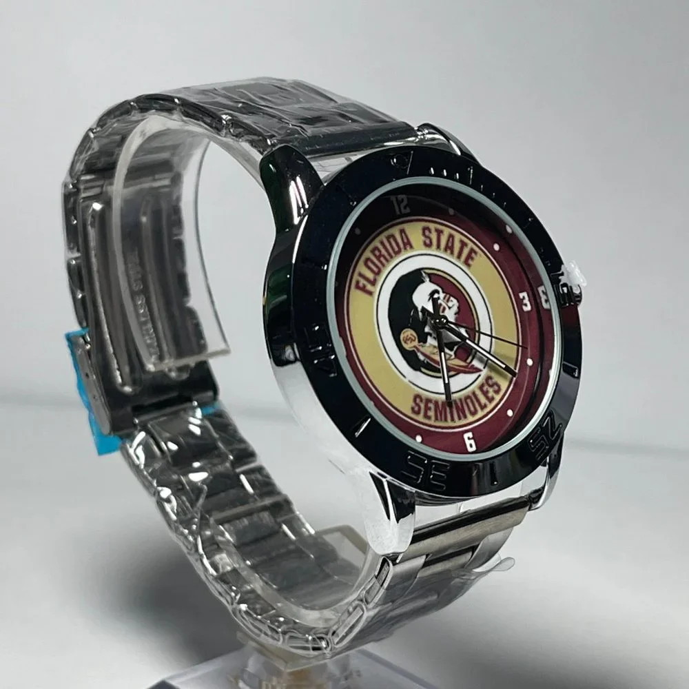 Florida State Seminoles NCAA Stainless Steel Men's Watch NEW!!